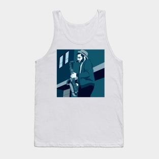 Sax Player Tank Top